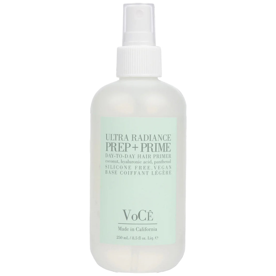 VoCe Ultra Radiance Prep + Prime Hair Primer: Vegan, Silicone-Free Coconut Hair Product