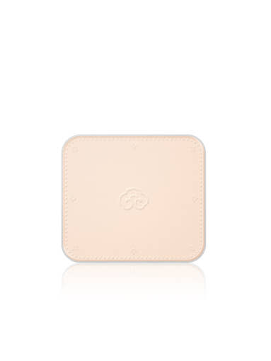 Light pink rectangular product with a logo on a white background